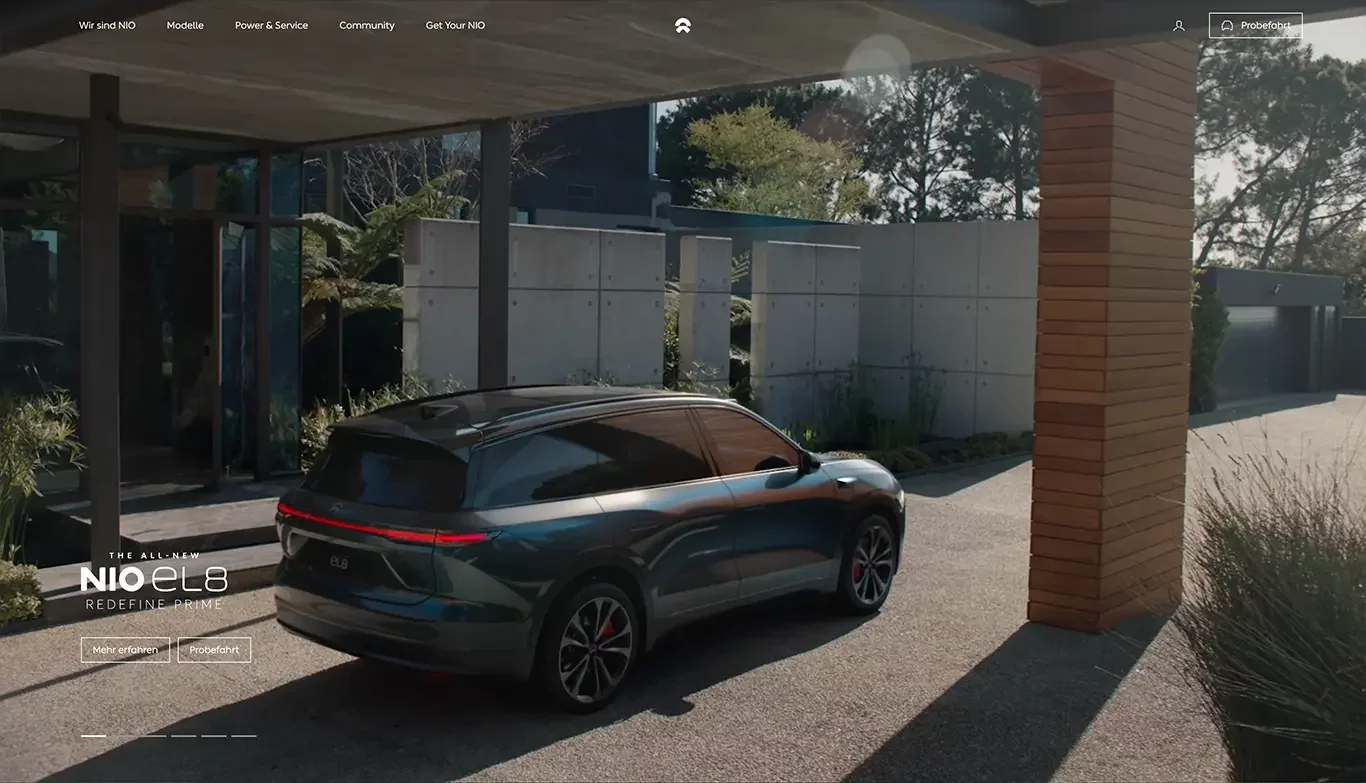 Best Automotive Website #7 NIO